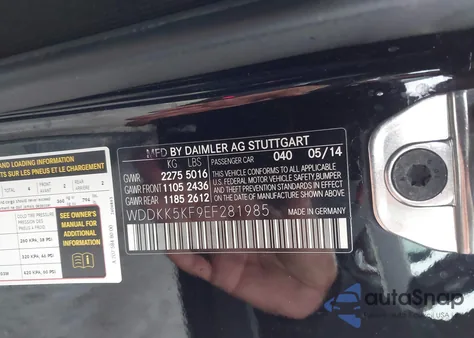 2014 Mercedes-Benz E 350 z USA, uszkodzony, nr VIN WDDKK5KF9EF281985